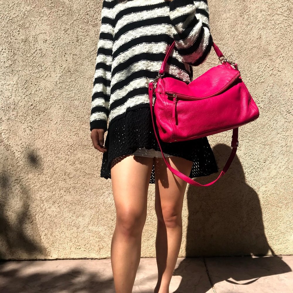 Kate Spade Pink Handbag with Crossbody Alternative